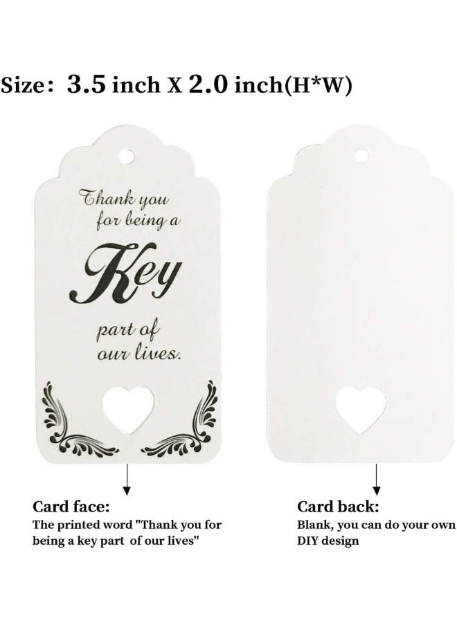 WODEGIFT 50 PCS Key Bottle Openers,Bridal Shower Favors,Rustic Wedding Favors,Gifts,Decorations or Souvenirs for guests Bulk ,Bridal Shower Party Favors with Card Tag and Chains (Gold) - Image 5